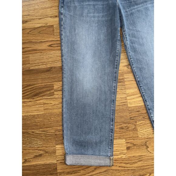 J Crew Relaxed Boyfriend Jeans Women’s Waist Size 28 Distressed Cuffed Stretch - Picture 7 of 16